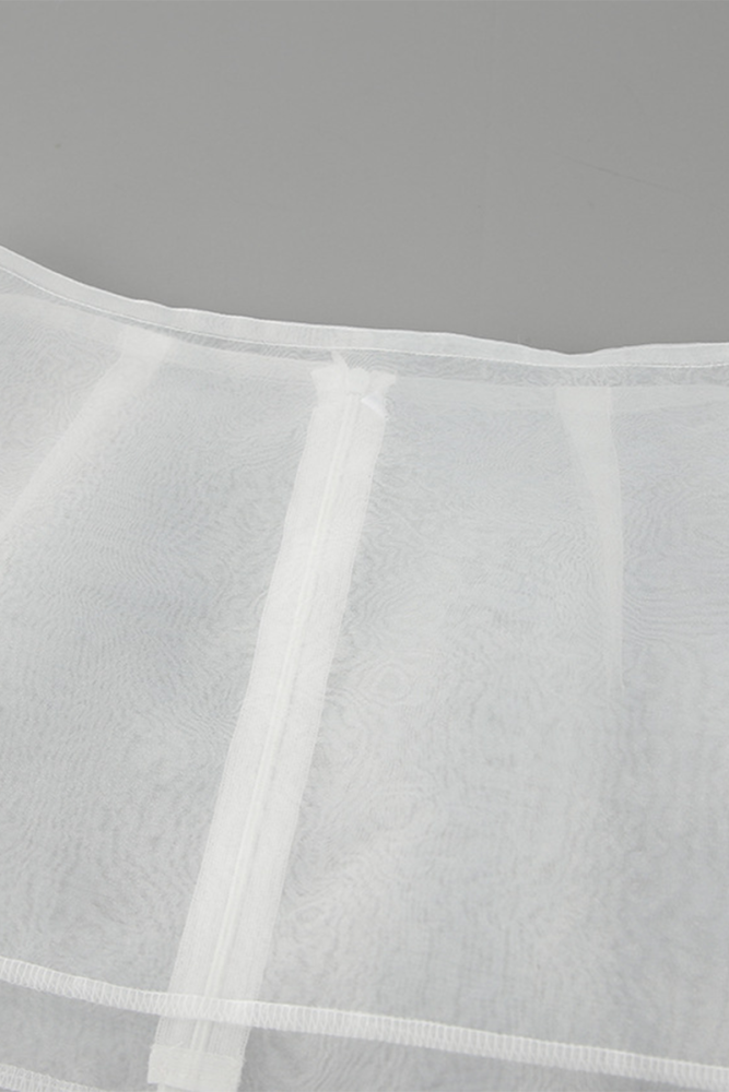 Sexy See-Through Zipper High Waist Skirt