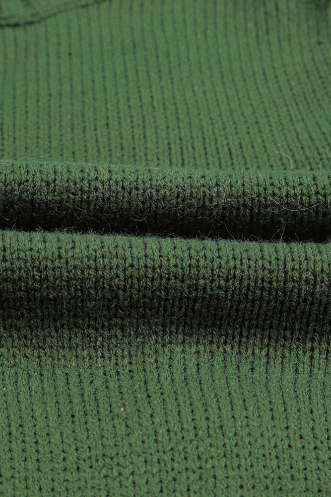 Cable-Knit Button Down V-Neck Cardigan