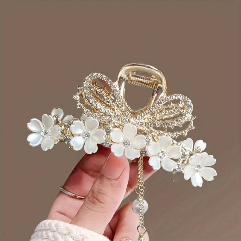 1pc, Elegant Vintage Premium Hair Claw Clip, Women Girls Princess Style Casual Leisure Hair Accessories, Gift Photo Props