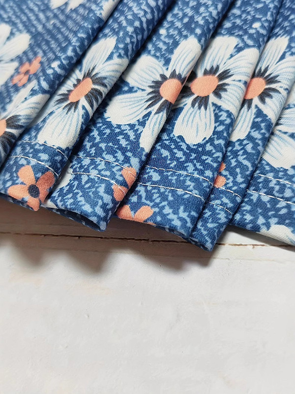 Split-Joint Flower Print Loose Long Sleeves Deep V-Neck Maxi Dresses