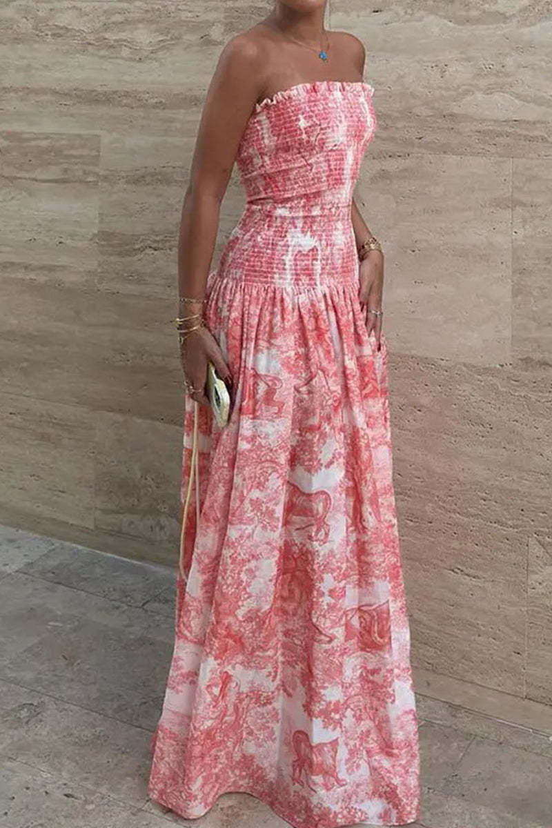 Sexy Solid Color Lace Up Ruched Square Neck Sling Dresses(4 Colors)