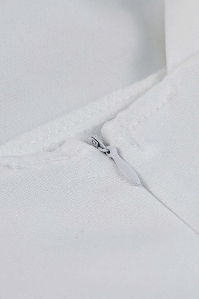 Elegant Bow Patchwork Pearls Decor Half A Turtleneck A Line Dresses