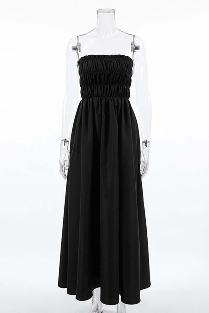 Sexy Patchwork Strapless Strapless Dresses