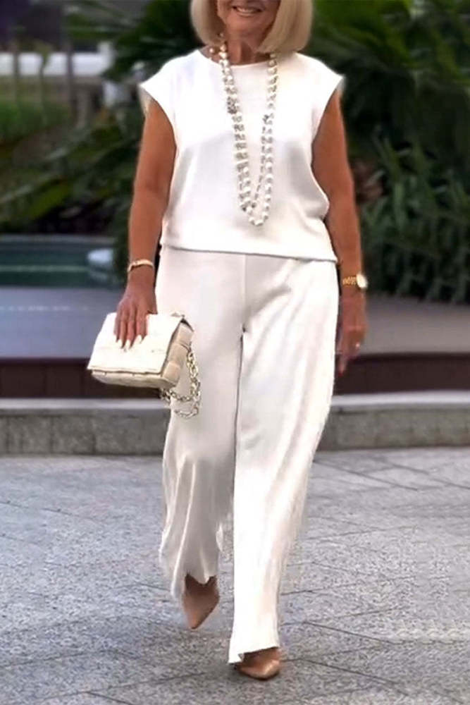 Casual O Neck Short Sleeve Two Pieces(7 Colors)