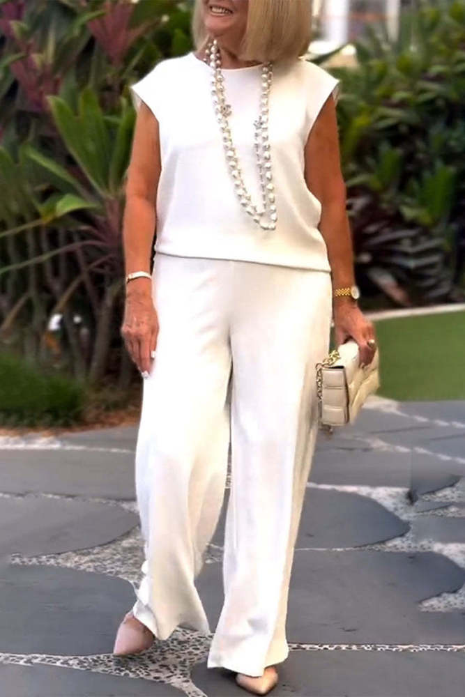 Casual O Neck Short Sleeve Two Pieces(7 Colors)