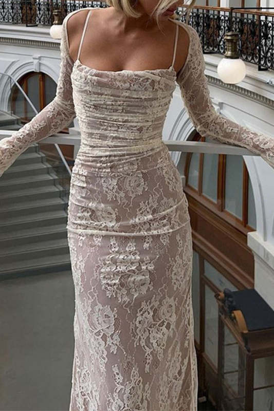 Sexy Lace Strap Design Sleeveless Two Pieces