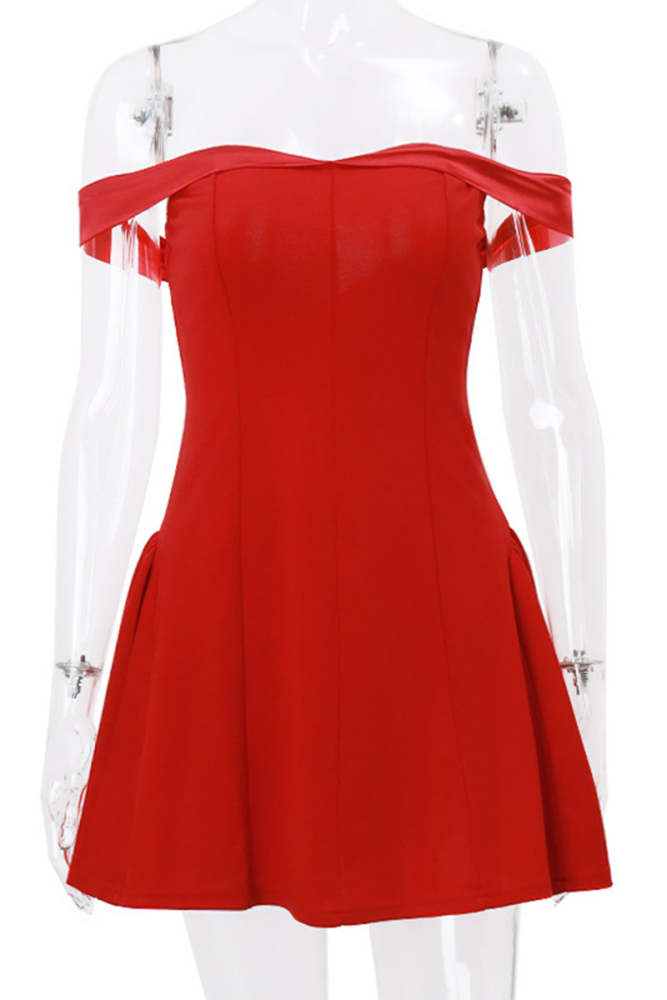 Sexy Party Backless Off Shoulder A Line Dresses