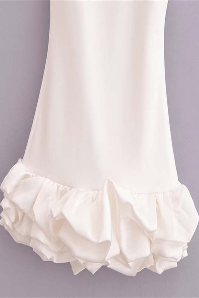 Sexy Ruched O Neck Sleeveless Dresses