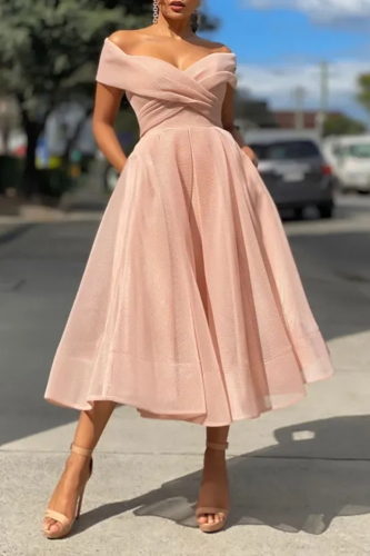 Fashion Off Shoulder Slim Dress