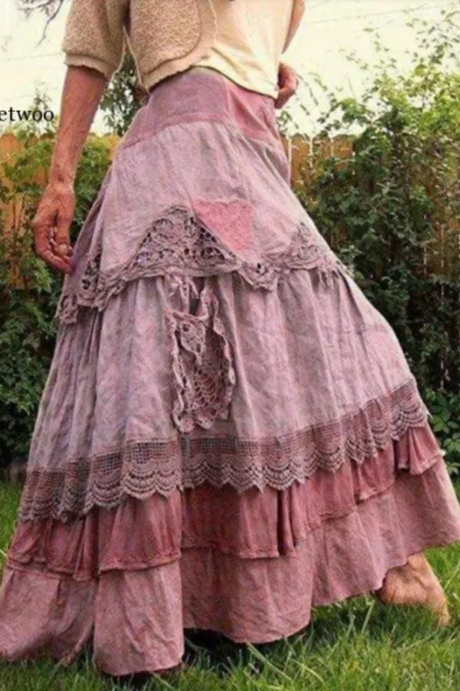 Vintage Oversized Women's New Lace Skirts
