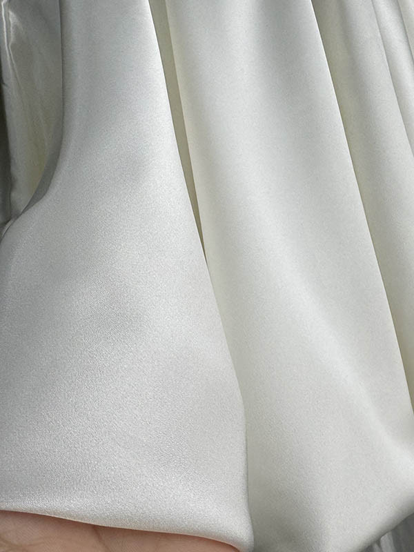 Solid Color Elasticity Loose High Waisted Skirts Bottoms