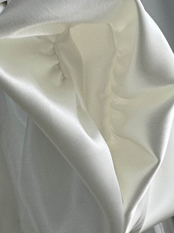 Solid Color Elasticity Loose High Waisted Skirts Bottoms
