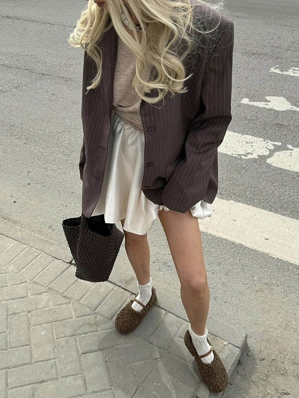 Solid Color Elasticity Loose High Waisted Skirts Bottoms