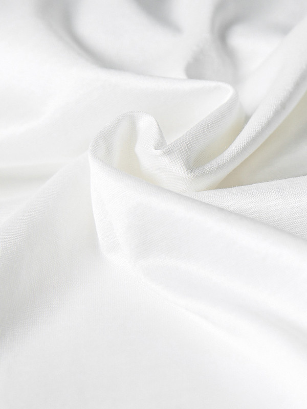 Solid Color Shiny Short Sleeves Loose Round-Neck T-Shirts Tops