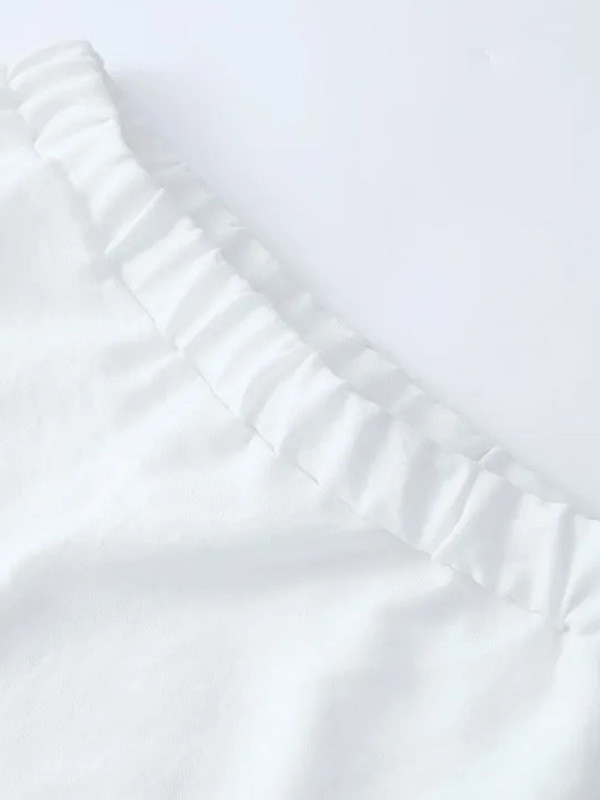 Solid Color Blouses Shirt Tops & Short Two-Piece Sets