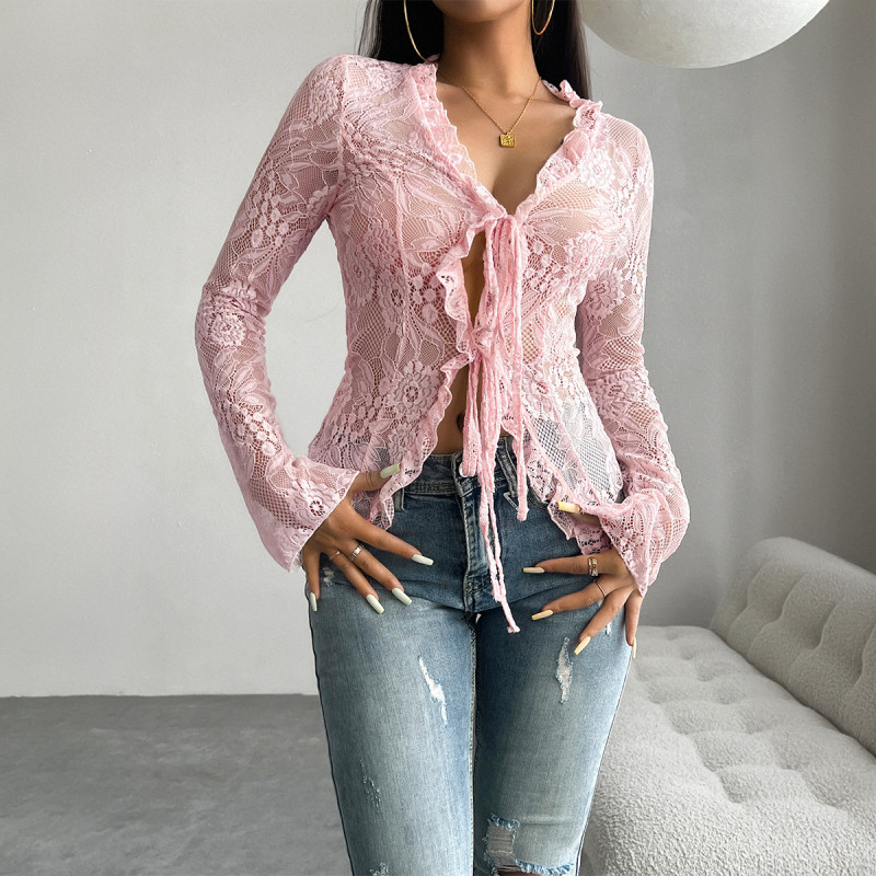 Solid Color Sexy Slim Blouses For Women Fashion 2025 Summer Vintage Women's Shirts And Blouses Elegant Youth Female Tops