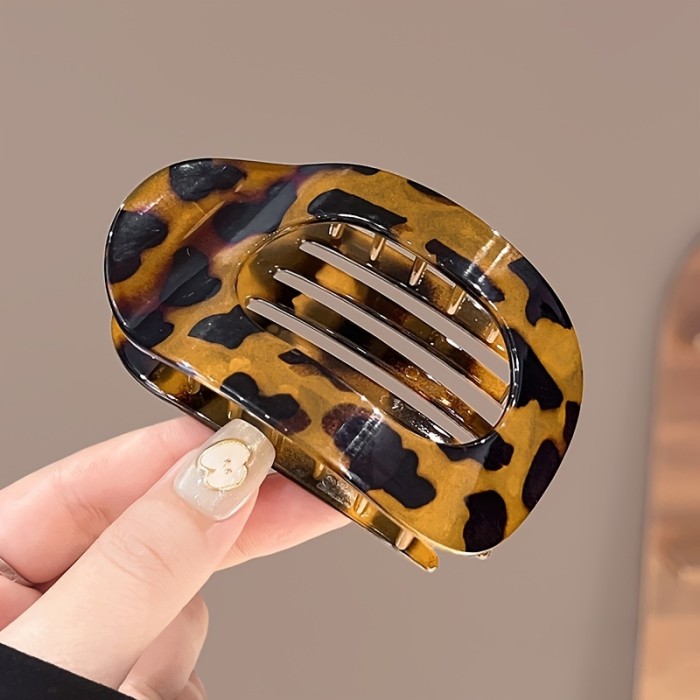 3-Pack Hair Clips 3-Pack High-End Non-Pinch Hair Clips, Leopard Print Back-of-the-Head Scrunchies and Duckbill Barrettes | 2025 New Style