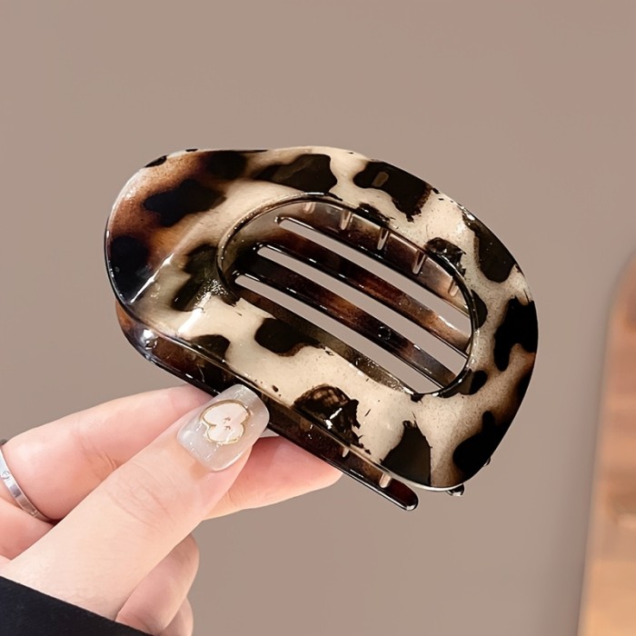 3-Pack Hair Clips 3-Pack High-End Non-Pinch Hair Clips, Leopard Print Back-of-the-Head Scrunchies and Duckbill Barrettes | 2025 New Style