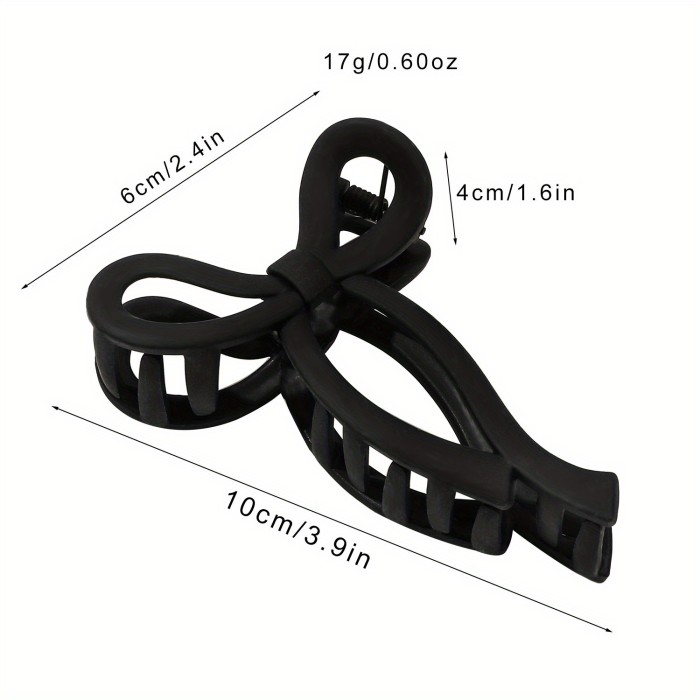 4pcs Elegant Bow Hair Accessories 4pcs Elegant Matte Bow Hair Accessories | Large Acrylic Bowknots, Claw Crab Ponytail Holders, Barrettes & Headbands | Perfect for Bohemian Style, Thanksgiving Day Decor, and Everyday Hair Styling
