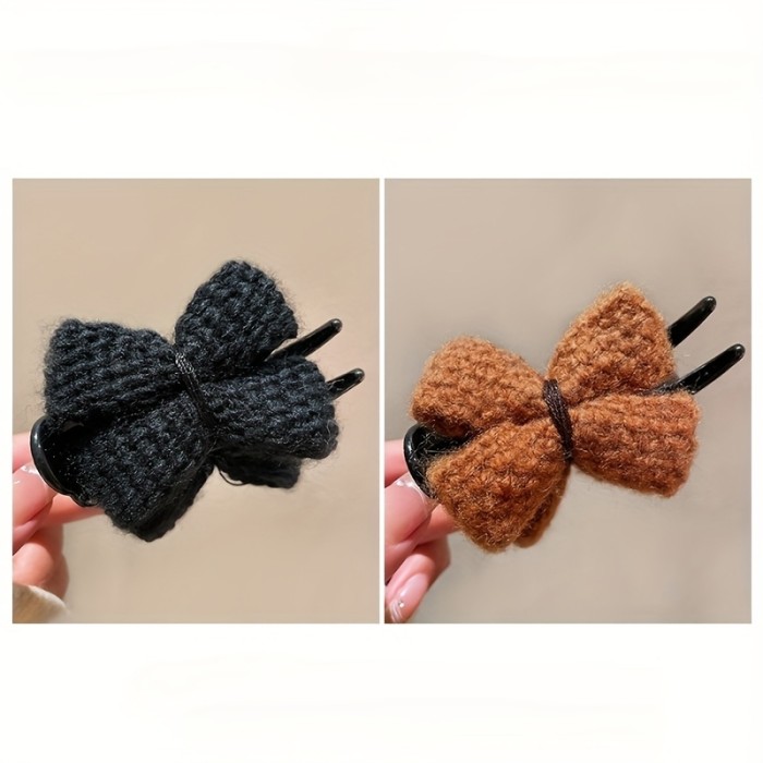 New Style Hair Clips 2pcs Round Hair Clips | Female Butterfly Hair Grabber New Style Bun Hair God Artifact Hair Volume Clip Headwear Back Of The Head Hair Card Hair Accessories