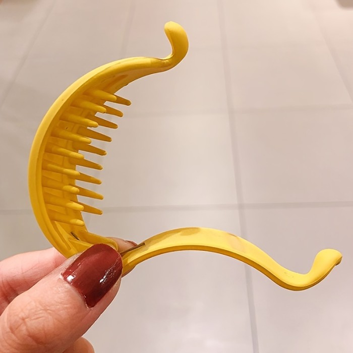 Non-Slip Banana Hair Clips, Large Grind Arenaceous Hair Claw Clips For Women &   Thick & Thin Hair