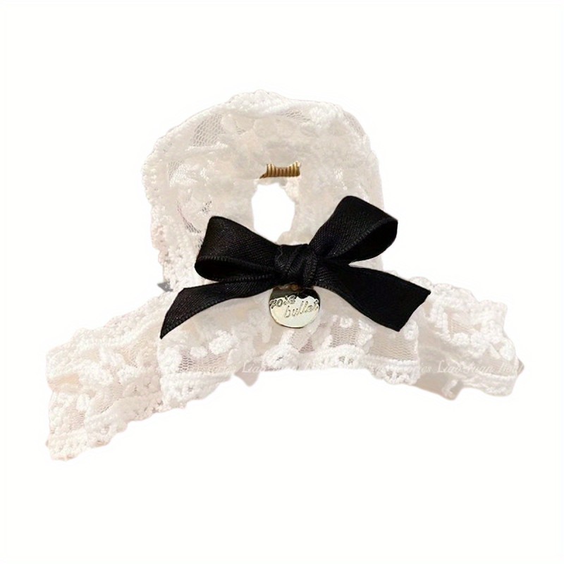 1pc Lovely Hair Claw French Bowknot\u002F Flower Hair Clip for Woman Makeup Ponytail Hair Delicate Jaw Clip for