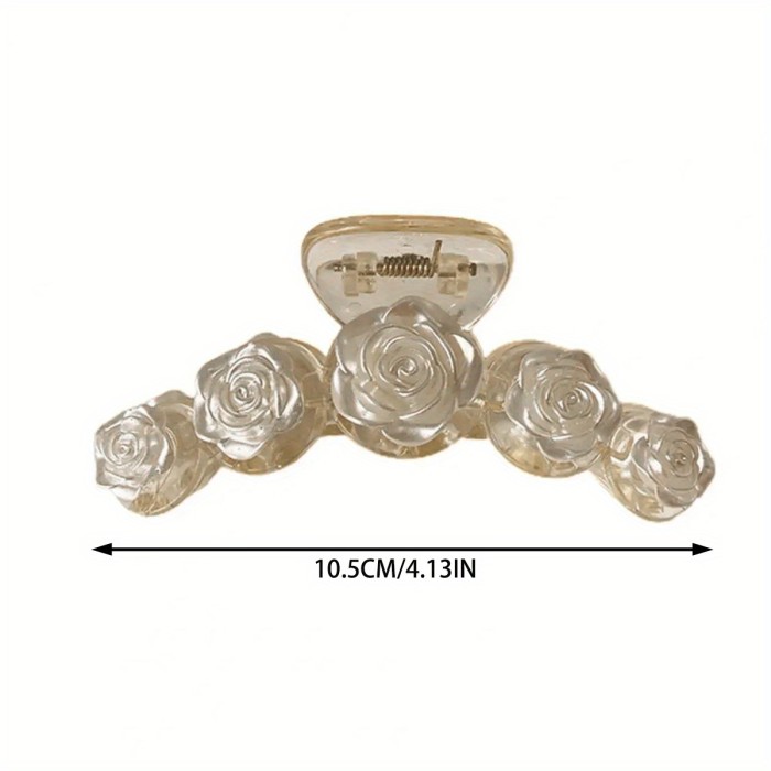 1pc Camellia Crab Hair Pins Hair Pins for Women Party Luxury Hair Claw Women Hair Clips Hair Accessories