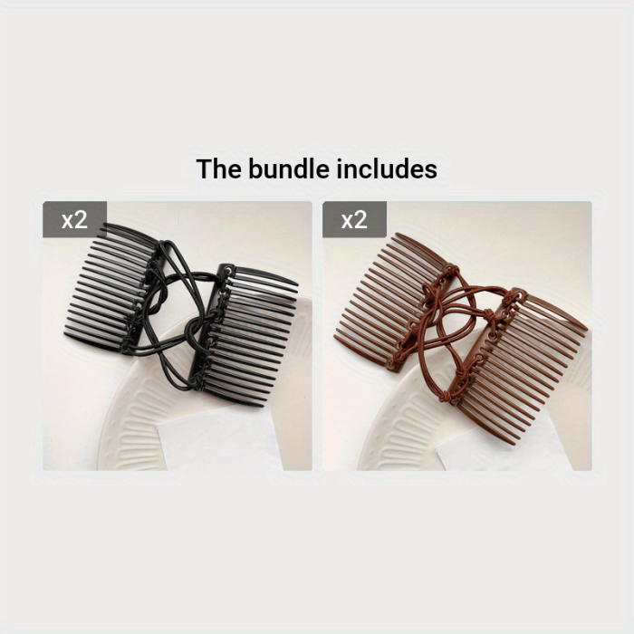 Elastic Magic Hair Comb Styler Elastic Magic Hair Comb Double Side Comb Ponytail Holder Stylish Hair Styling Accessories For Women And daily uses