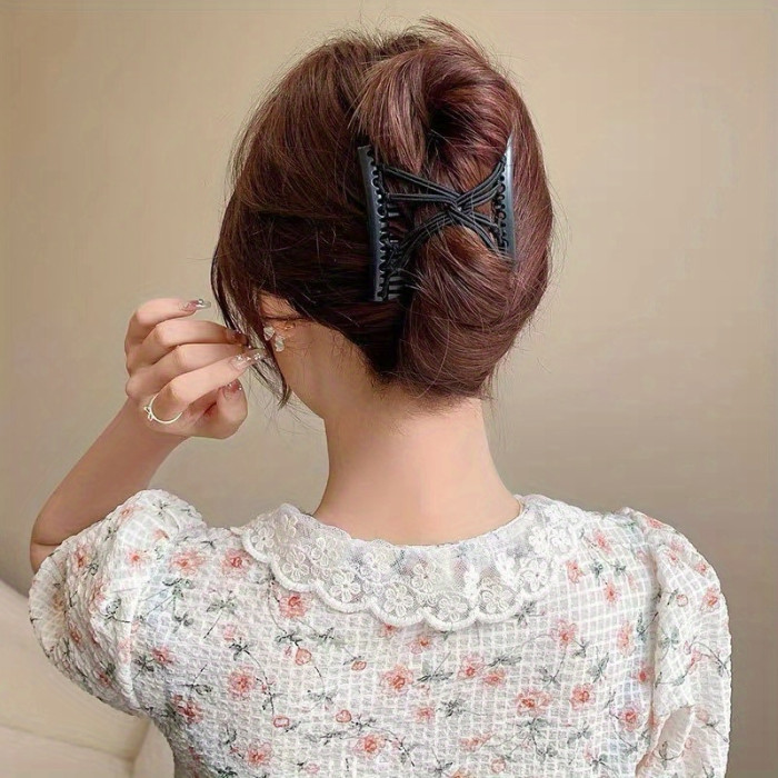 Elastic Magic Hair Comb Styler Elastic Magic Hair Comb Double Side Comb Ponytail Holder Stylish Hair Styling Accessories For Women And daily uses