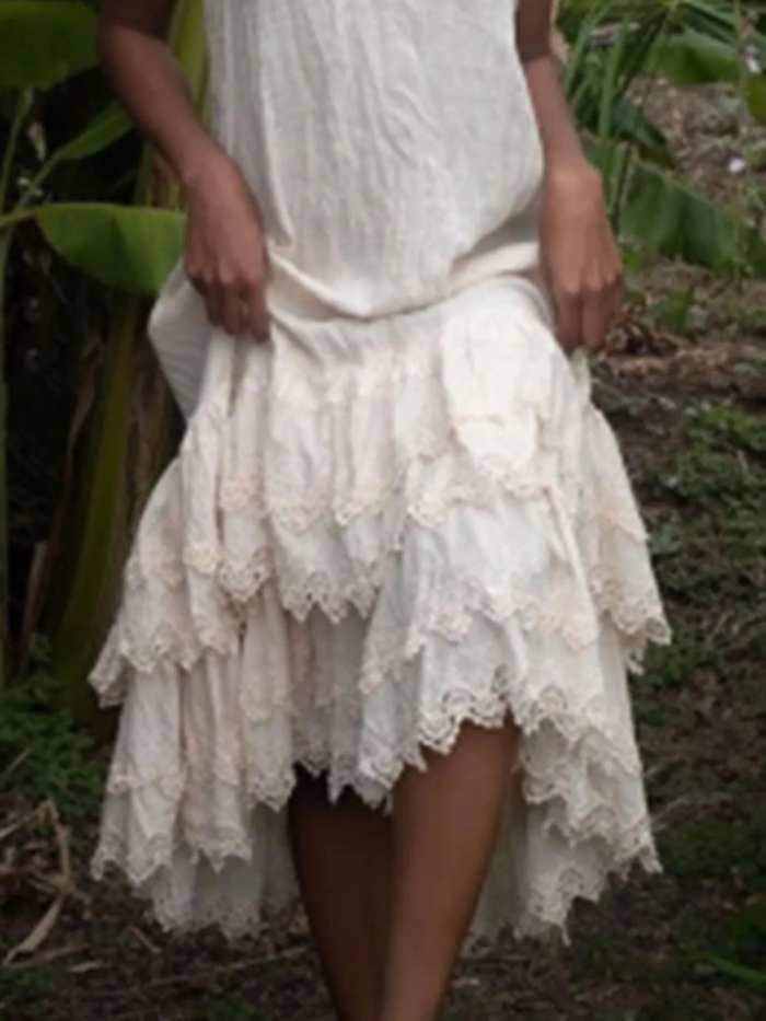 Full Size Lace Detail Round Neck Sleeveless Dress Plus Size