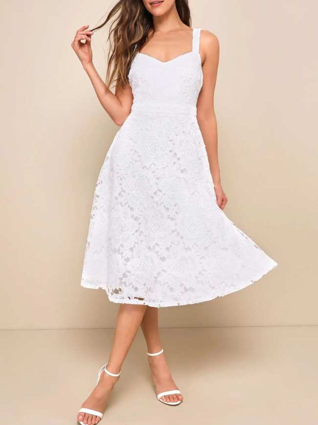 Lace Cami Dress with Pockets