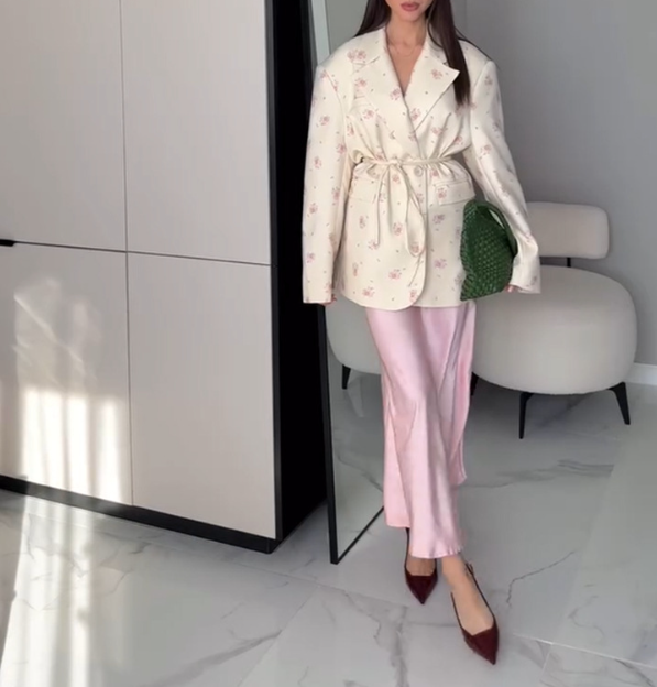 Women's Elegant Fashion Printed Loose Suit Jacket