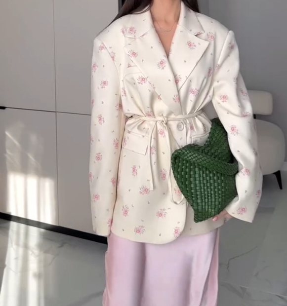 Women's Elegant Fashion Printed Loose Suit Jacket