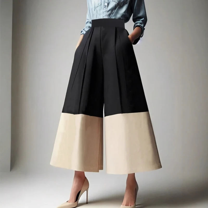 Women's Fashion Casual Patchwork Loose and Comfortable Pants