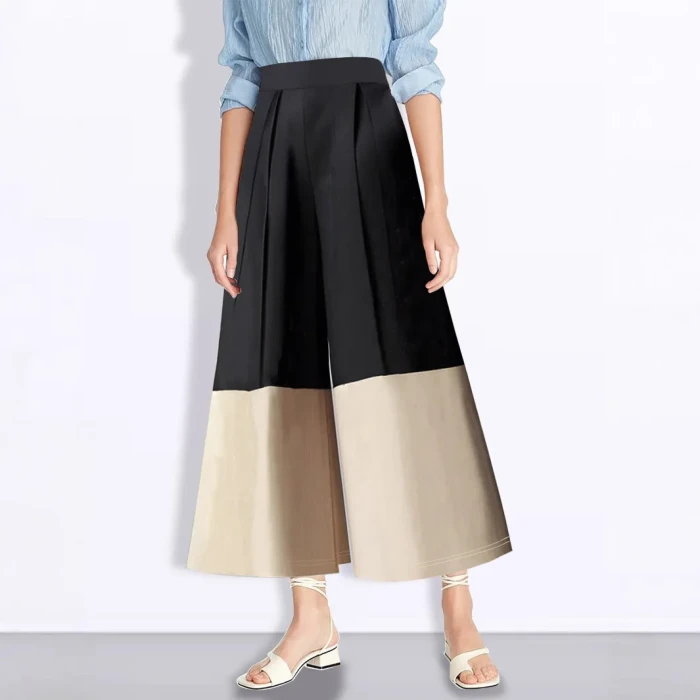 Women's Fashion Casual Patchwork Loose and Comfortable Pants