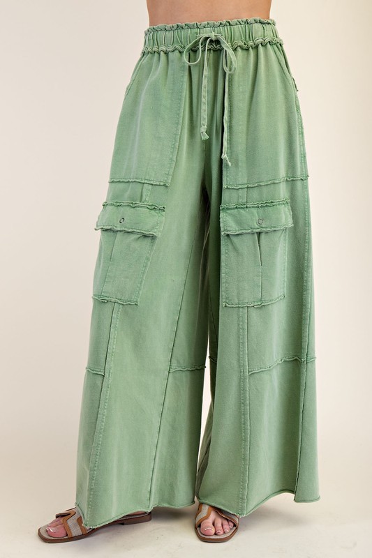 Women's Fashion Loose Casual High Waist Straight Pants