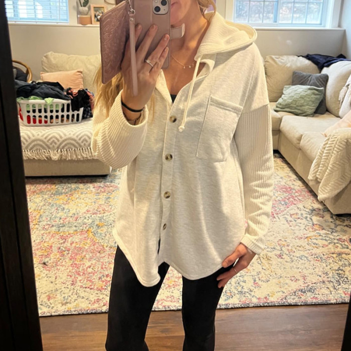 Women's Splicing Hoodie Sweater Casual