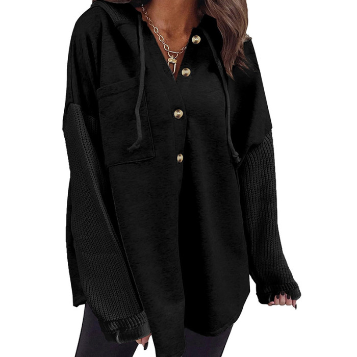 Women's Splicing Hoodie Sweater Casual