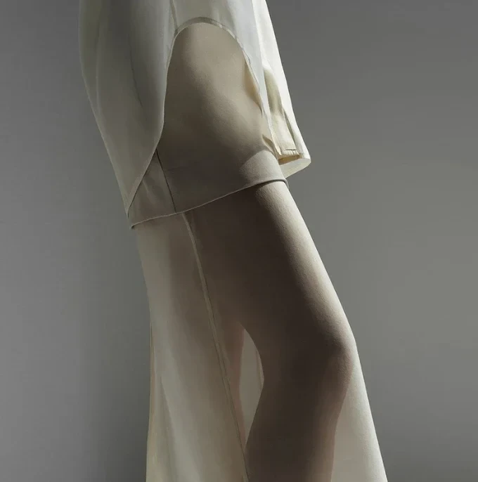 Elegant 2-Piece Sets for Women Mesh Collar Long Sleeved Shirt+High Waisted Patchwork Skirt Two-Piece Set