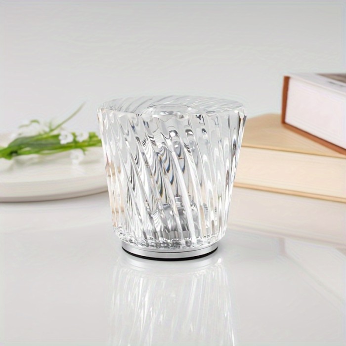 Crystal Charging Table Lamp Bar Atmosphere Lamp KTV Dining Table Decoration Atmosphere Night Light