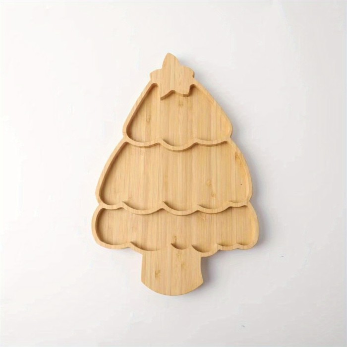 Bamboo Decorative Halloween Tray Spooky Snack Serving Plate Festive Home Decor🎃🕷️