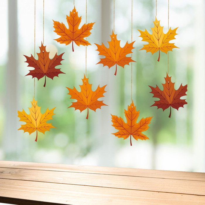 Autumn Maple Leaf Hanging Ornaments Thanksgiving Fall Home Decor 🍁🧡