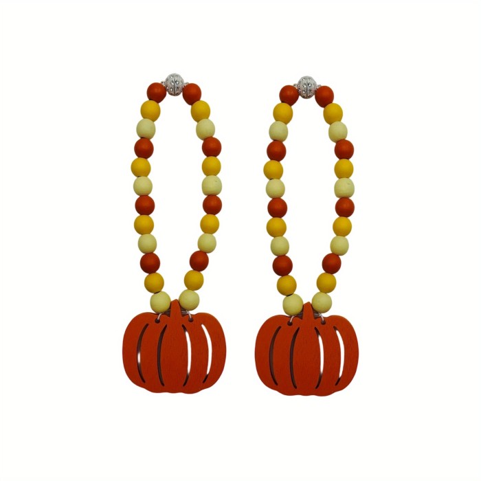 Wood Bead Garland with Tassels Boho Farmhouse Prayer Beads Wall Hanging Home Decor