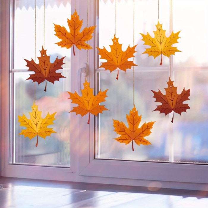 Autumn Maple Leaf Hanging Ornaments Thanksgiving Fall Home Decor 🍁🧡