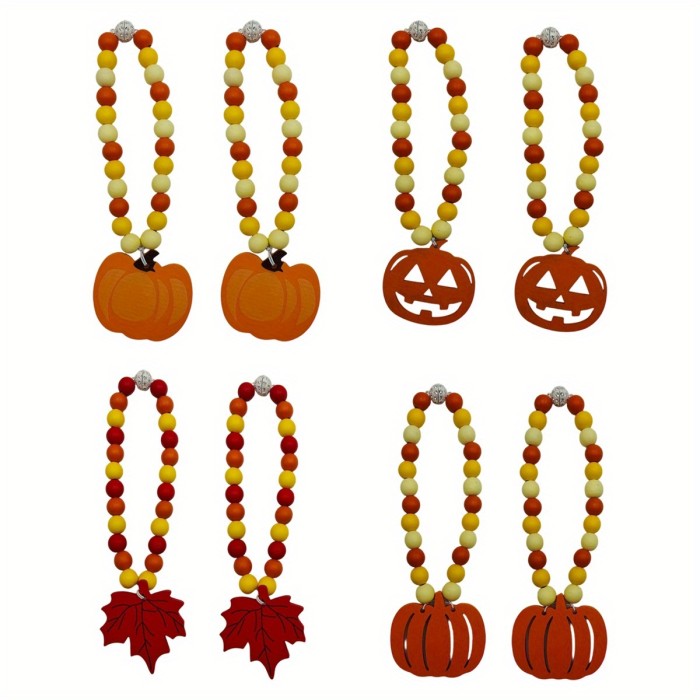 Wood Bead Garland with Tassels Boho Farmhouse Prayer Beads Wall Hanging Home Decor