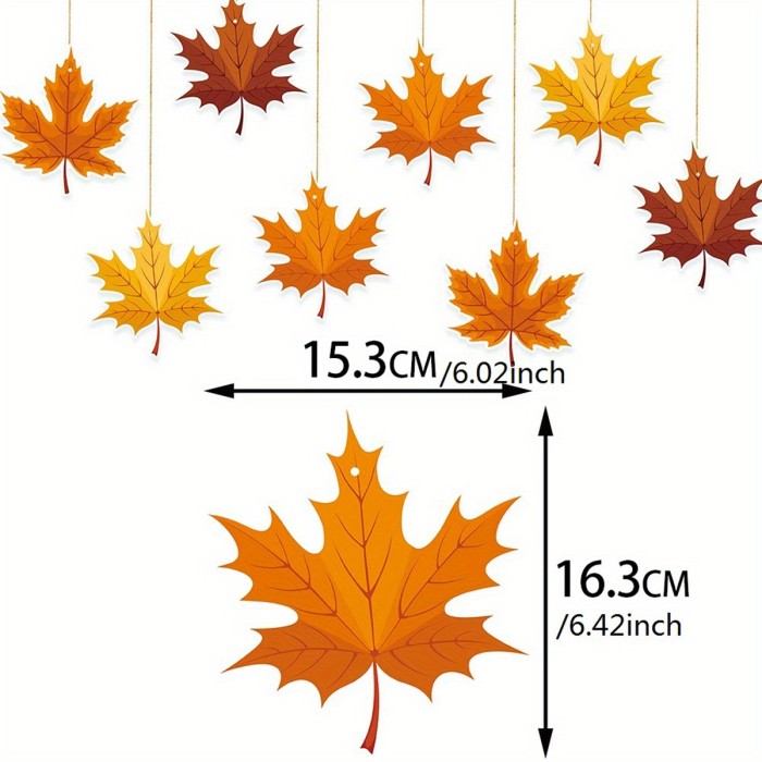 Autumn Maple Leaf Hanging Ornaments Thanksgiving Fall Home Decor 🍁🧡