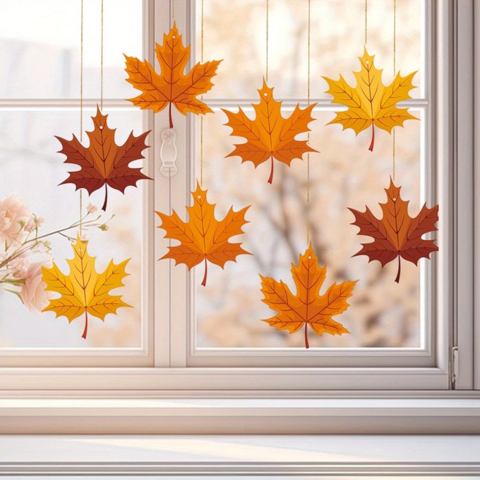 Autumn Maple Leaf Hanging Ornaments Thanksgiving Fall Home Decor 🍁🧡