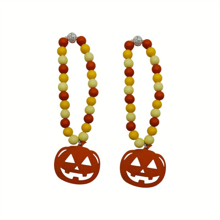 Wood Bead Garland with Tassels Boho Farmhouse Prayer Beads Wall Hanging Home Decor