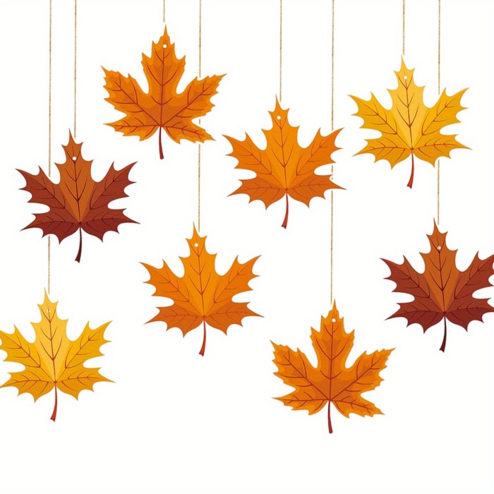 Autumn Maple Leaf Hanging Ornaments Thanksgiving Fall Home Decor 🍁🧡