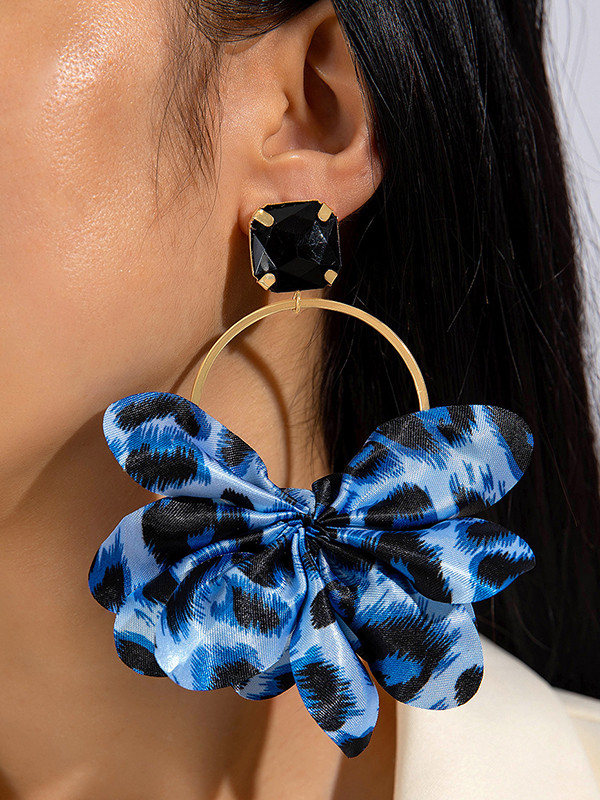 Hollow Leopard Split-Joint Earrings Accessories